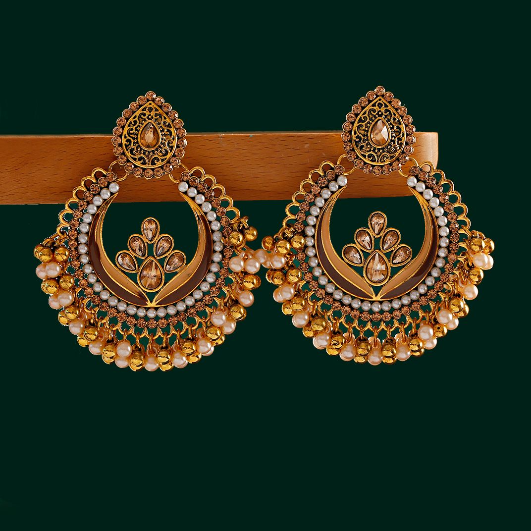 Indian Wedding Supply - 2023 Boho Indian Jhumka Earrings Afghan