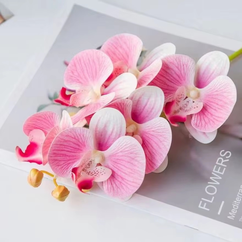 Flower Girl Basket - 3D sztuczne kwiaty plastikowy motyl orchidea