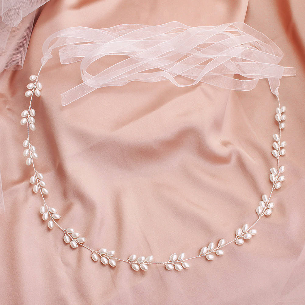 Bridal Sash Ribbon - Pasek do sukni ślubnej z pereł,
