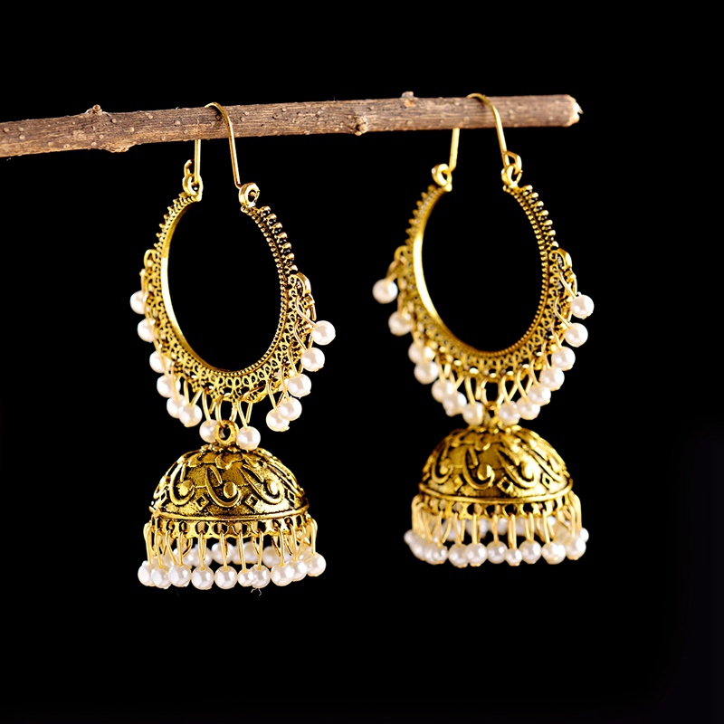 Indian Wedding Supply - Nowa Indyjska Biżuteria Jhumka dla Kobiet