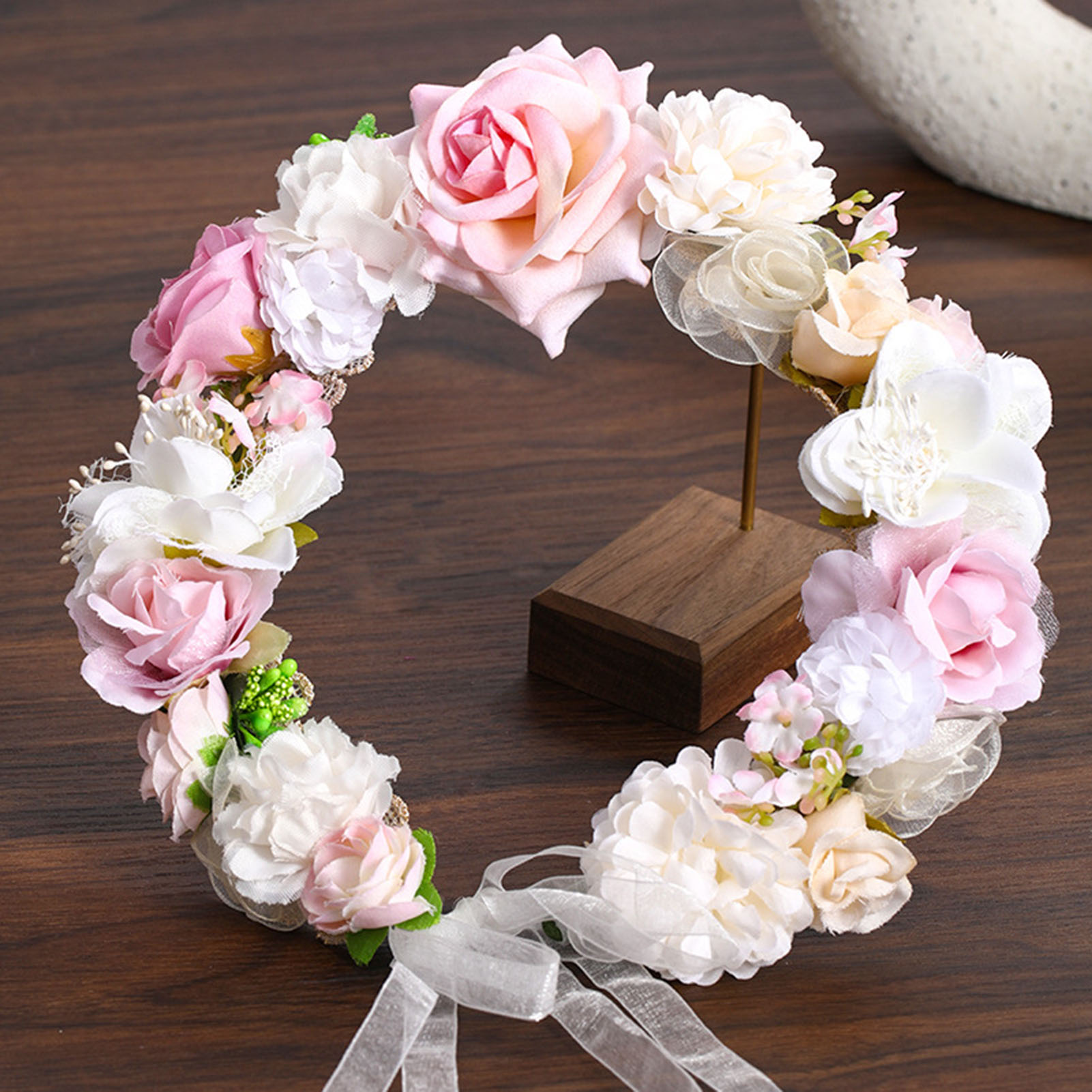 Wedding Arch Flower - Wianek z kwiatów, girlanda ślubna, sztuczny