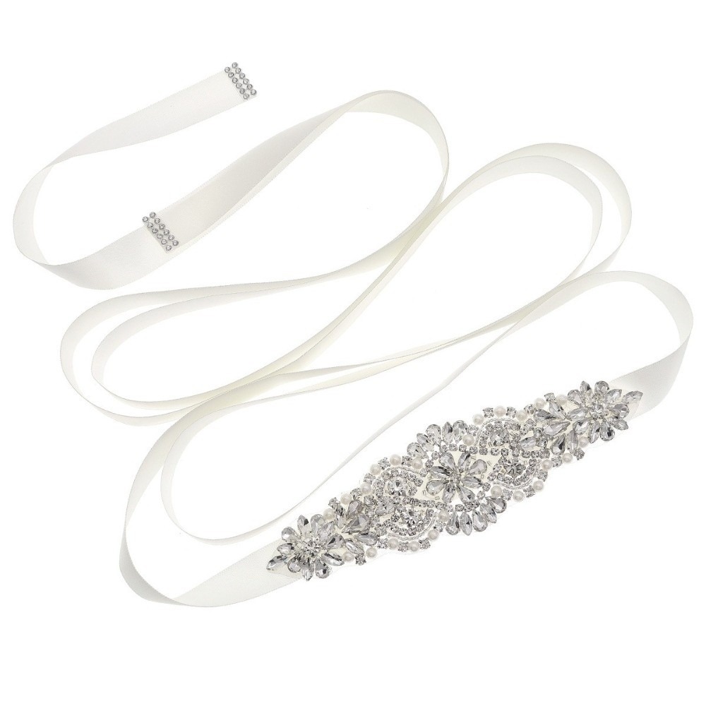 Bridal Sash Ribbon - Słodki pasek ślubny z wstążką, długi