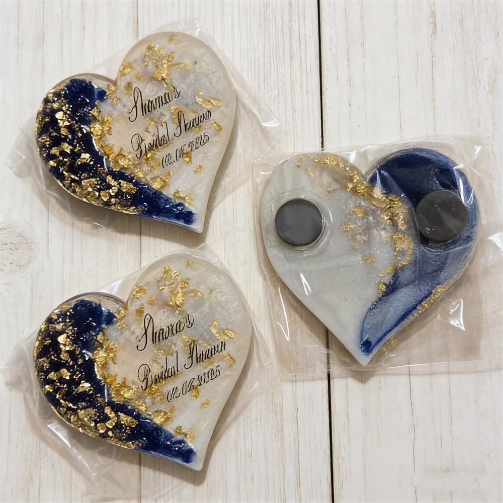 Magnesy w kształcie serca na u – Wedding Package Gold recenzja i cena