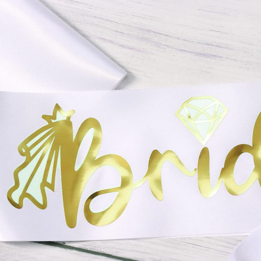 2 szt./1 zestaw Szarfy na Wiec – Bridal Sash Ribbon recenzja i cena