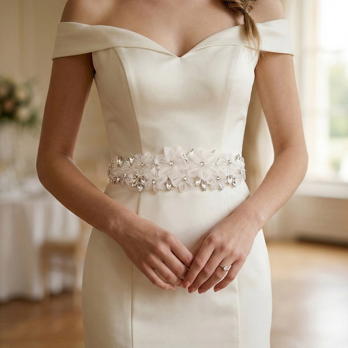 Romantyczny, trójwymiarowy kwi – Bridal Sash Ribbon recenzja i cena