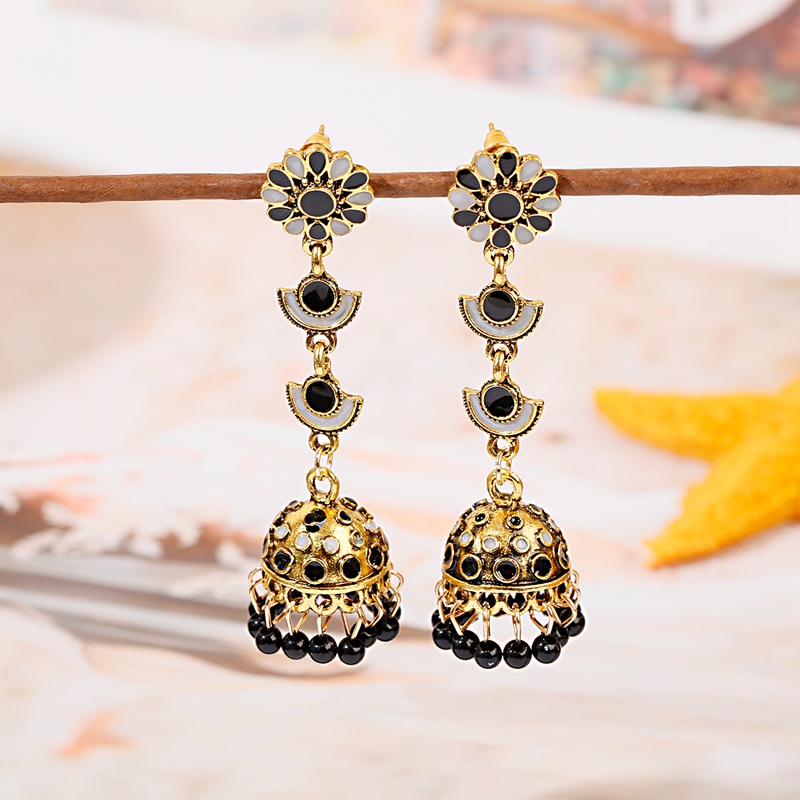 Jhumka Jhumki wielokolorowe ko – Indian Wedding Supply recenzja i cena