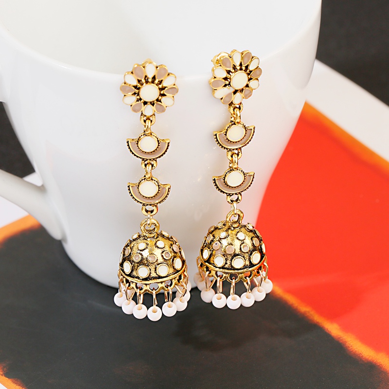 Jhumka Jhumki wielokolorowe ko – Indian Wedding Supply recenzja i cena