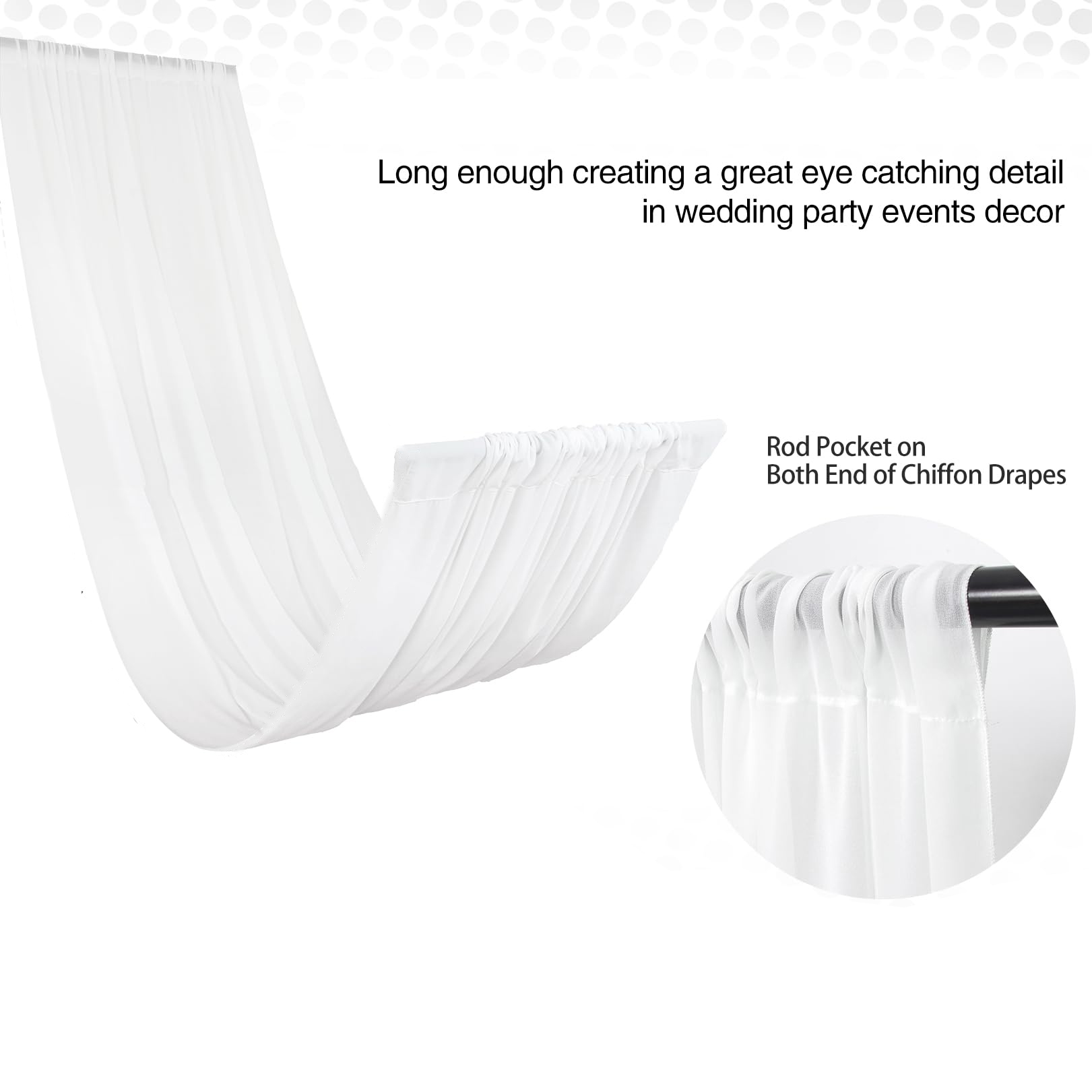 Łuk ślubny Zasłona sufitowa De – Wedding Ceremony Supply recenzja i cena