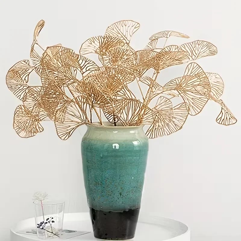 5 szt. Złote Liście Ginkgo, Eu – Wedding Arch Flower recenzja i cena