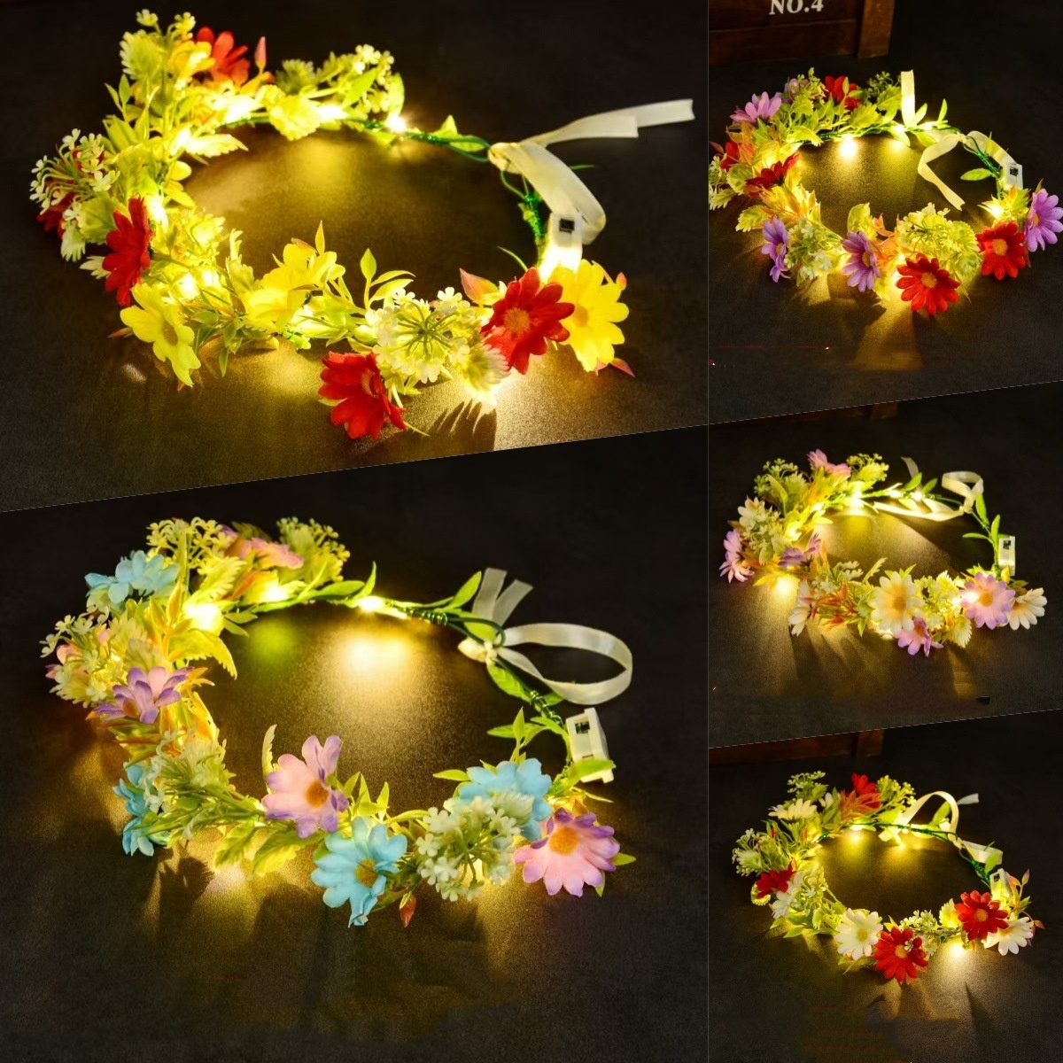 Świecąca opaska na głowę z kwi – Wedding Arch Flower recenzja i cena