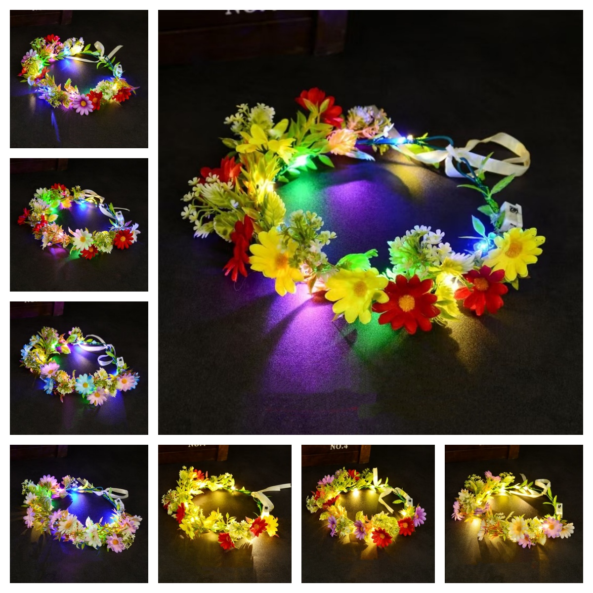 Świecąca opaska na głowę z kwi – Wedding Arch Flower recenzja i cena