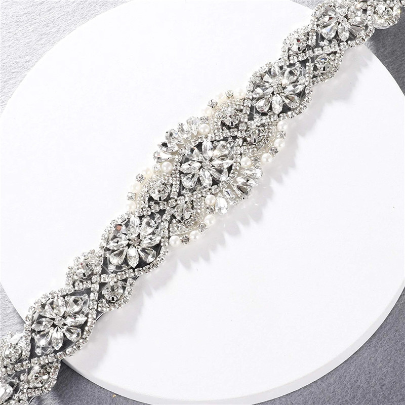 Pas ślubny luksusowy kryształ  – Bridal Sash Ribbon recenzja i cena