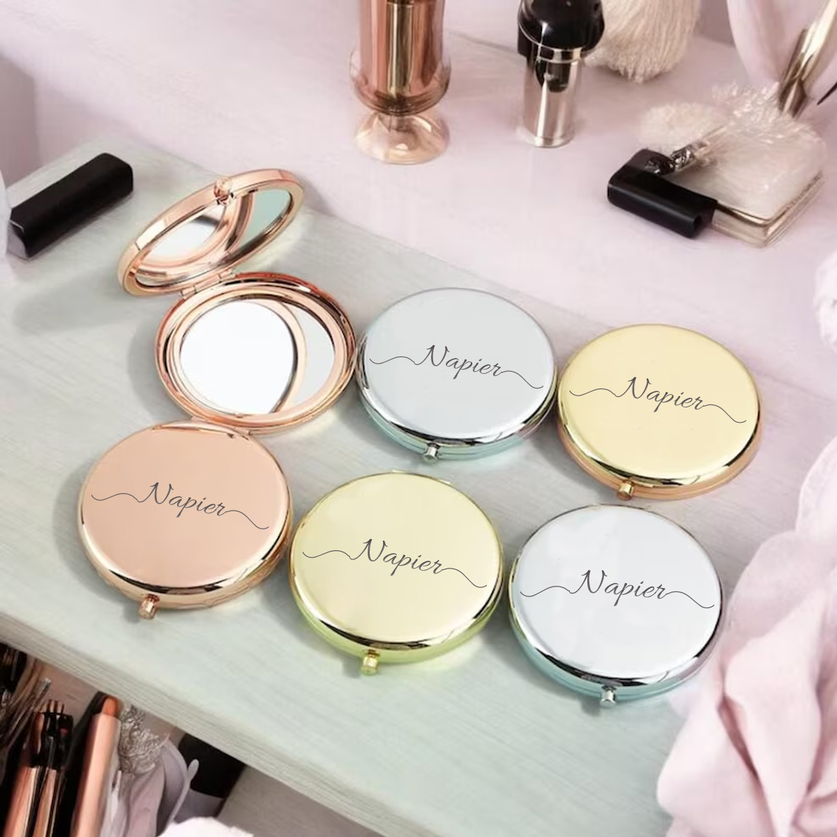 1 szt. Urocze lusterko kieszon – Wedding Souvenir recenzja i cena