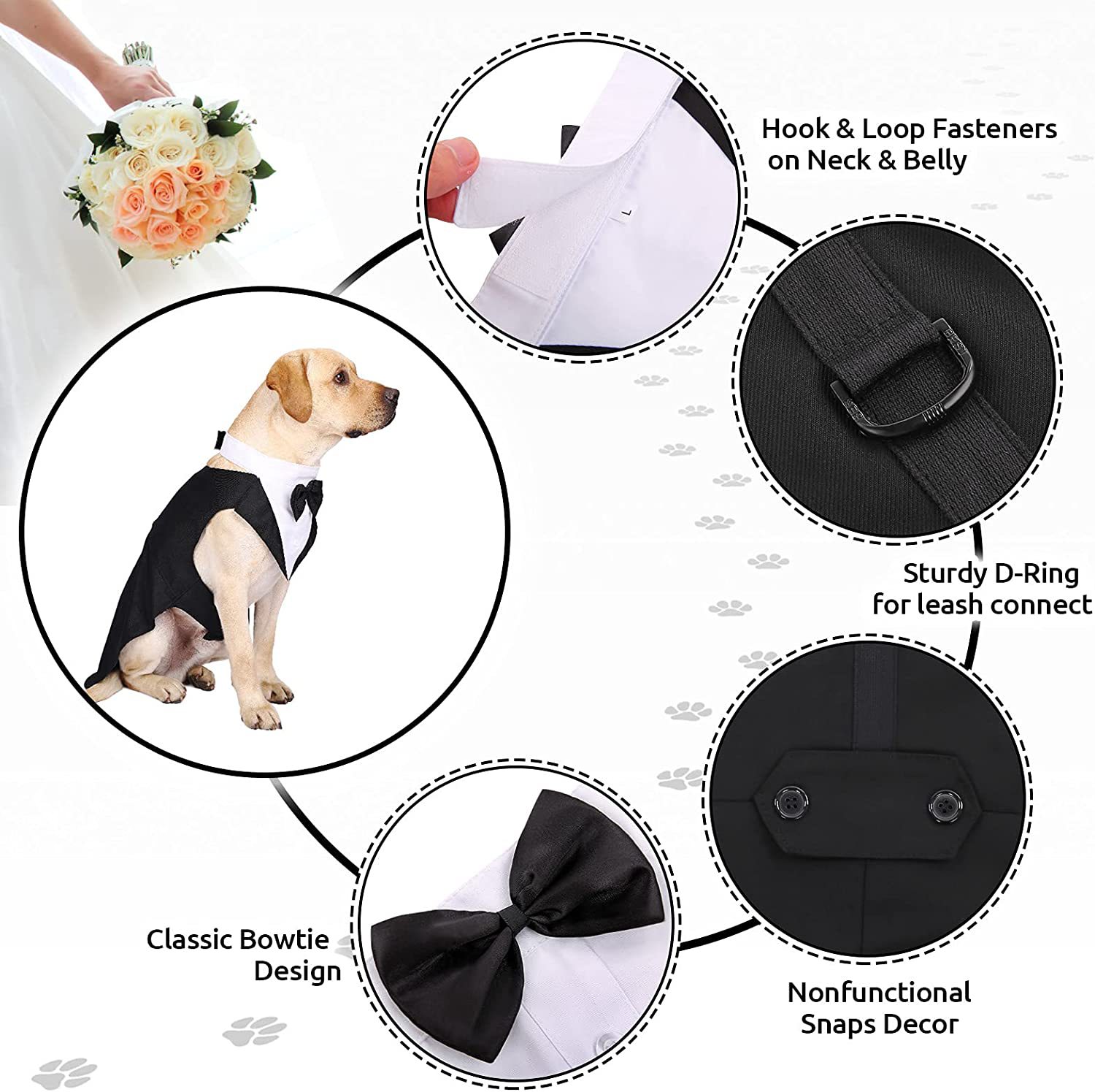 Pet Dog Clothes Fashion Party  – Suitsupply Wedding Tuxedo recenzja i cena