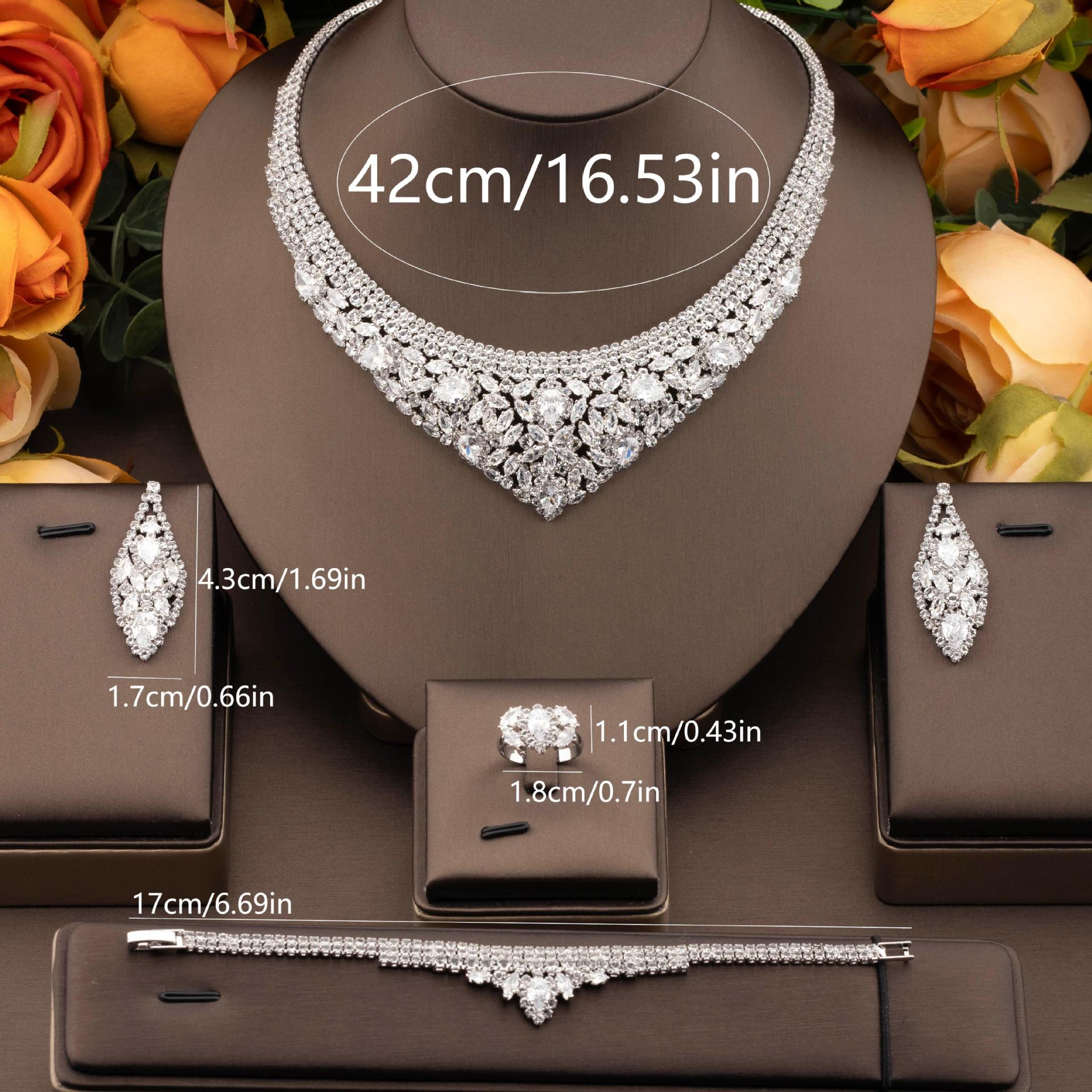 4-częściowe zestawy biżuterii  – Indian Wedding Supply recenzja i cena