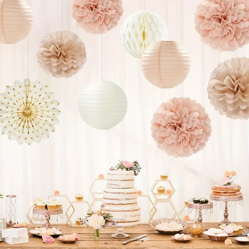 11 szt. Papierowe kwiaty w kol – Wedding Ceremony Supply recenzja i cena